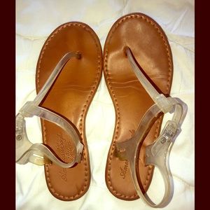 FINAL-American Eagle Jelly T-Strap Sandals 8.5